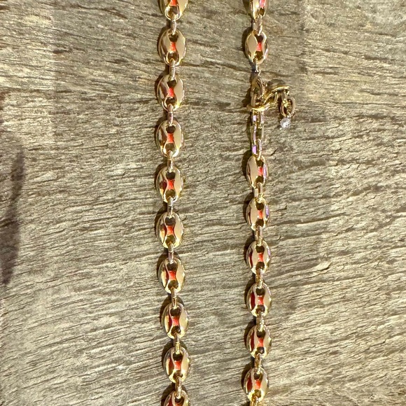 Anthropologie Gold Beaded Necklace. - Picture 5 of 6